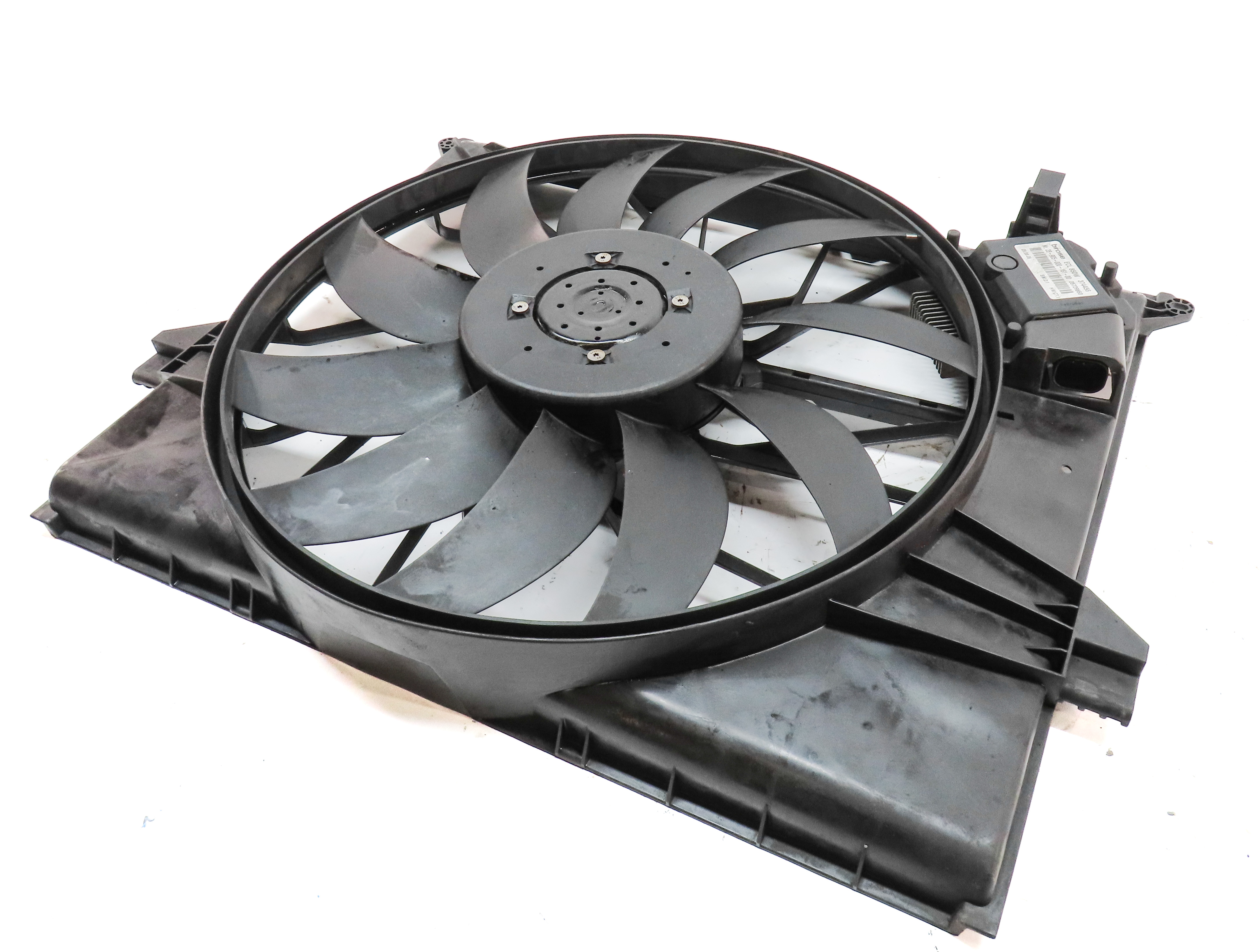 2007-2012 MERCEDES GL ML R CLASS (X164 W164 W251) RADIATOR COOLING FAN w/ SHROUD — exact item pictured